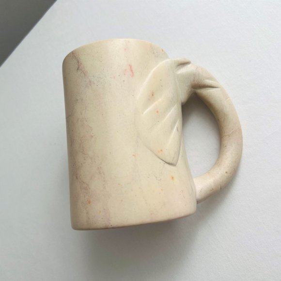 Vintage Carved Elephant Soapstone Mug - Picture 3 of 6